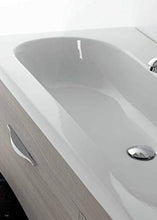 Set Mobile Onda Lavabo Specchio LED Arredo Bagno Moderno Istanbul100 CERAMICHEMIRANDA-Bianco Antico