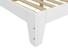 Erst-Holz Elegante Bianco Telaio Letto 120x200 in Pino Senza doghe e Materasso 60.54-12WoR
