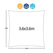 rizzetti Tenda Vela da Giardino Quadrata 3,6x3,6 m Amaranto