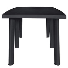 FAMIROSA Tavolo da Giardino Antracite 216x90x72 cm in Plastica