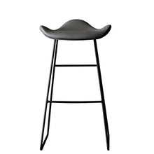 LF- Personality Bar Stool Bar Stool Bar Stool Bar Sedia di Metallo in Ferro battuto Home Ristorante Sgabello Alto semplicità (Color : Gray, Size : 65cm)