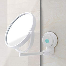 Hancoc. Nuova Potente Ventosa Pieghevole Specchio Bagno Bagno Regolabile Specchio Bellezza Specchio Bianco