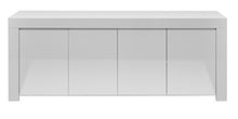Lc Spa - Credenza MOD. Amalfi, a 4 Porte, 210 x 84 x 50 cm, Colore: Bianco Lucido