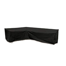 DLSM Mobili da Giardino per Esterni Copridivano angolare Copridivano per mobili Copri Tavolo da Esterno-Nero_215x215x87cm