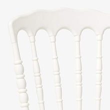 Sedia napoleon in polipropilene plastica monoblocco bianca