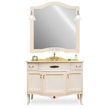 Shop Chic Arredo bagno classico london bombato avorio decapè con top in marmo
