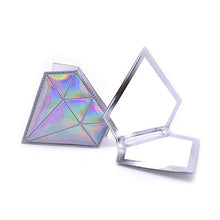 WXFF Palmare 4pc a Forma di Diamante Trucco Specchio Portatile Specchio Portatile a Mano Pieghevole ingrandimento Specchio Specchio cosmetico Specchio Compatto Specchio Trucco