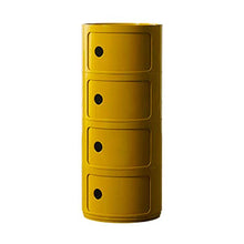YLKCU Comodini Round Home Tavolino da caffè a 4 Livelli Comodino Armadio Laterale Camera da Letto Balcone Mobili Decorativi, Ginger