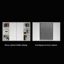 Armadietti a specchio Moderna Solido Legno dello Specchio del Gabinetto Push-Pull degli Specchi Bagno Gabinetto Specchio da Toilette Camera degli Specchi con Mensola