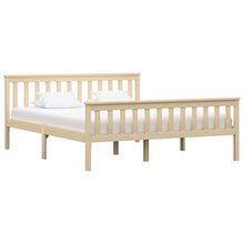 FAMIROSA Giroletto con 2 Cassetti in Legno Massello di Pino 160x200 cm-0340