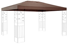 QUICK STAR Tetto di Ricambio per Gazebo 3x4m Marrone-Grigio
