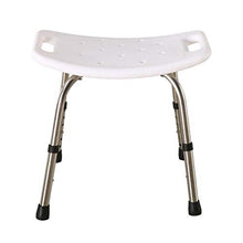 LXLAMP Sgabello da Doccia, Sgabello Bagno Vecchio Sgabello Bagno Antiscivolo, Staffa in Alluminio/Sgabello in Plastica/Tappetino Antiscivolo / 6 Altezza Regolabile