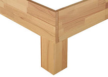Erst-Holz Extra Largo Matrimoniale/futon 180x200 in Faggio Laccato con doghe rigide 60.80-18