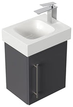emotion Lavabo con mobiletto, Legno, Antracite Lucido, 38, 2 unità