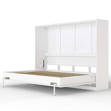 SMARTBett Letto a Scomparsa Basic Letto Ribaltabile Letto a Muro (140x200 Orizzontale, Bianco)