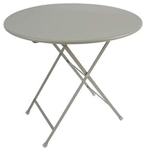 Arc en Ciel Tavolo Rotondo Pieghevole cm. 80 Art 346 Colore Grigio/Verde Codice 37