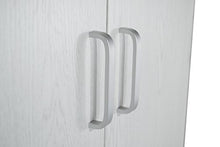 TrendyItalia 12984 Armadio 2 Ante Rovere Sbiancato, Legno, Bianco, 60 x 42 x 180 cm