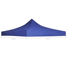 mewmewcat Tetto per Tendone per Feste,Copertura di Ricambio per Gazebo 3x3 m Blue