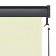 Tenda a rullo per esterni, 140 x 250 cm, color crema