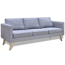 FAMIROSA Set Divani a 2 e a 3 Posti in Tessuto Grigio Chiaro-2193