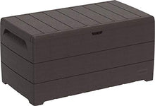 Duramax CedarGrain Durabox Scatola portaoggetti Esterni e mobili da Giardino, Struttura in Legno e plastica richiudibile, Marrone