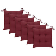 vidaXL Sedie da Giardino Pieghevoli 6 pz con Cuscini Massello Acacia
