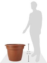 Stefanplast 3826765 Vaso Mediterraneo Giardino, Arredo da Esterno, Marrone, 65 cm
