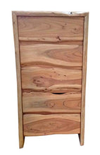 SIT-Möbel - Comò Albero in Legno di Acacia con Bordi ad Albero, 60 x 40 x 120 cm
