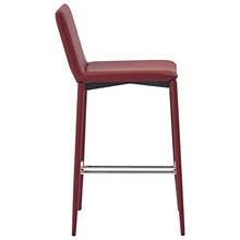 UnfadeMemory Set da Bar Set di mobili per Cucina, Mobili da Bar Tavolo 5 pz in Similpelle Rosso Vino