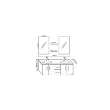Simba Srl Mobile Bagno Ice arredo Bagno arredobagno 150 cm Nero Laccato Mobile + lavandini + 2 specchi + 2 miscelatori Completo Moderno Il Piu Venduto …