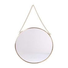 Specchio da Parete Rotondo cdhgsh Specchio da toeletta Dorato Specchi per Trucco Decorazione da Bagno