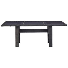 SKM Set da Pranzo da Giardino 9 pz in Polyrattan Nero (142.5kg)