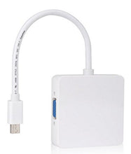 SaySure - 3 in1 Thunderbolt Mini DisplayPort DP To HDMI DVI VGA Adapter