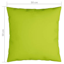 Buyounger Cuscini Decorativi 4 pz Verde Brillante 50x50 cm in Tessuto