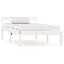 FAMIROSA Giroletto con 2 Cassetti Bianco in Massello di Pino 100x200 cm-0415