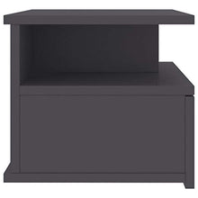 SKM Comodini Pensili 2 pz Grigio 40x31x27 cm in Truciolato