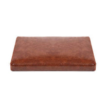 wangk Cuscino per Panchina da Giardino - Interno/Esterno - Impermeabile - Schiuma -con Rivestimento Rosso Marrone Pelle Rimovibile