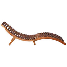 vidaXL Legno Massello Acacia Lettino Prendisole Pieghevole e Tavolino Design a Doghe Comodo Robusto Rustico Ergonomico Arredi Esterno Sdraio Marrone