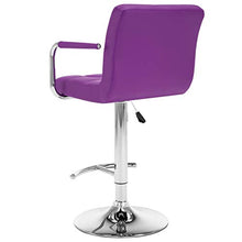 FAMIROSA Sgabelli da Bar 2 pz Viola in Similpelle-3631