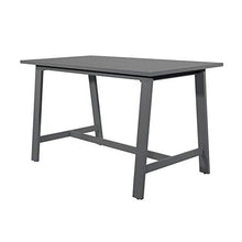 Gartentraum Tavolo Bar in Alluminio Grigio 180cm - Tavolo Bar Maggie