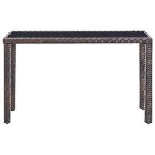 OUSEE Set da Pranzo da Giardino 5 pz con Cuscini Polyrattan Marrone
