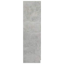 Ausla Armadio guardaroba con 2 ante e 2 cassetti, 80 x 52 x 180 cm, armadio camera da letto in truciolato grigio cemento