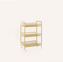 &ripiano di stoccaggio Carrello per ripiano da cucina Scaffale di finitura (Color : Yellow)