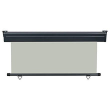 vidaXL Tenda laterale da balcone grigia 170x250 cm