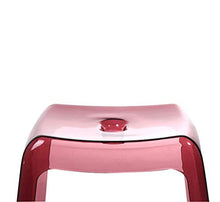 HYYDP Bagno Sgabello Sgabelli da Bagno Sedile da Doccia Sgabello da Lavaggio a Piedi Sgabello da Ufficio Traspirante Trasparente (Color : A)