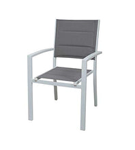 Sedia Segesta bianco/grigio impilabile