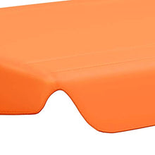Oushome Baldacchino per Dondolo Giardino Arancione 226x186cm 270 g/m2