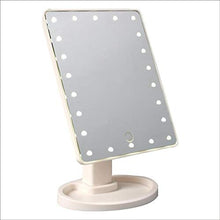 Specchio A 360 Gradi Rotante Trucco Specchio Regolabile 16/22 LED LED Touch Touch Touch Drop 16/26,5 cm Bianco