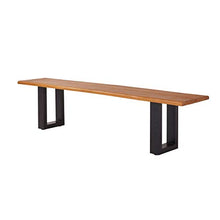 Pureday Panca Esterna Brixen - Rustico - Legno, Metallo - L180 cm