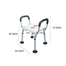 FREEDOH Sgabello da Doccia, Sgabello da Bagno Antiscivolo Regolabile in Altezza in Alluminio, Sgabello da Bagno Robusto E Durevole, Sgabello Piccolo Multiuso per Casa, Hotel, ECC,Bianca